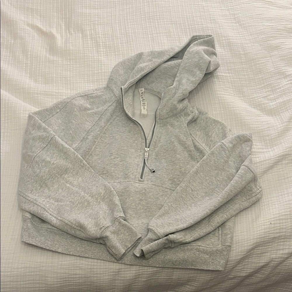 Lululemon scuba Gray Half-Zip Hoodie